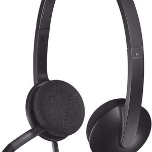 Logitech H340 USB Stereo Computer Headset Noise Cancellation For PC And Mac