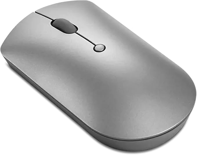 Lenovo 600 Bluetooth Silent Mouse Dual-host Bluetooth 5.0 to switch between 2 devices- Iron Grey