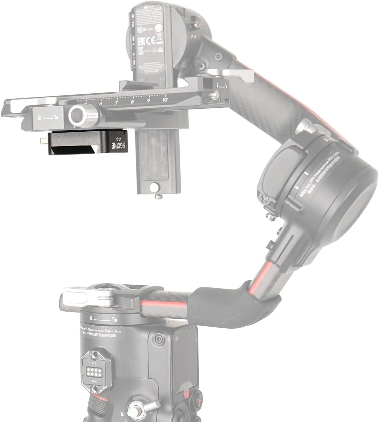 ZGCINE VR-04 Mini V Mount Plate for DJI Ronin S2-S3 Stabilizer V Mount Battery V-Lock Plate Adapter - الصورة 4