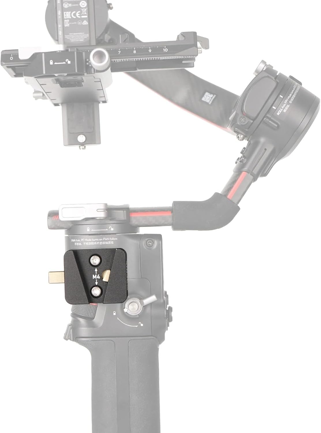 ZGCINE VR-04 Mini V Mount Plate for DJI Ronin S2-S3 Stabilizer V Mount Battery V-Lock Plate Adapter