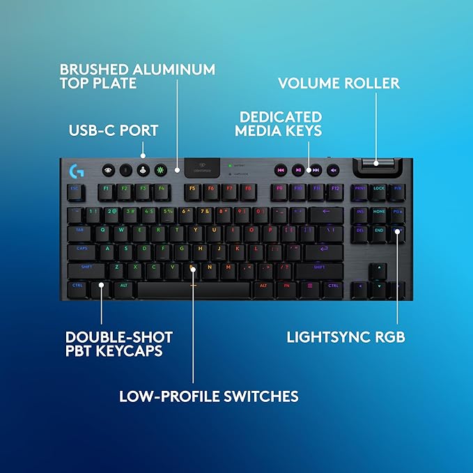 Logitech G915 X LIGHTSPEED TKL Wireless Mechanical Gaming Keyboard - الصورة 10