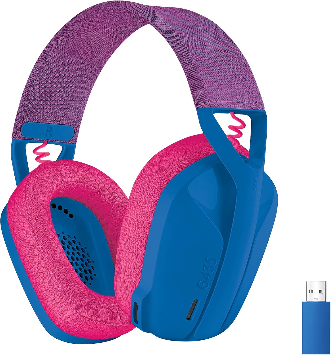 Logitech G435 LIGHTSPEED Wireless Gaming Headset - Blue and Pink