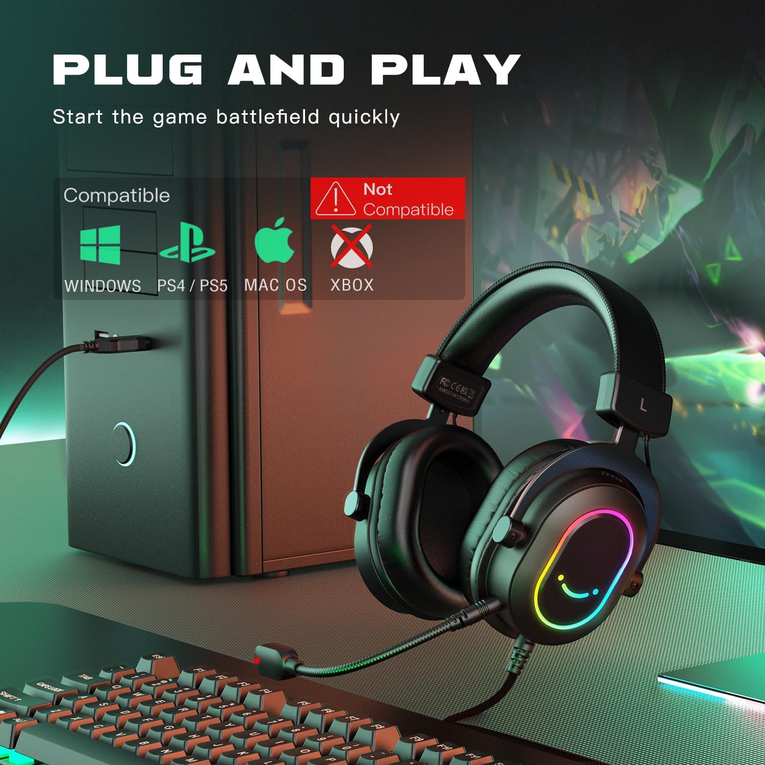 FIFINE H6 AmpliGame USB Gaming Headset - الصورة 7