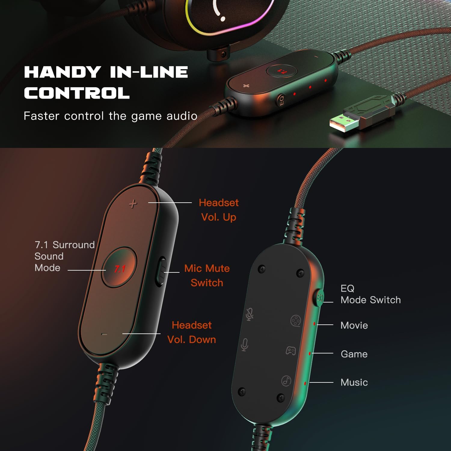 FIFINE H6 AmpliGame USB Gaming Headset - الصورة 2