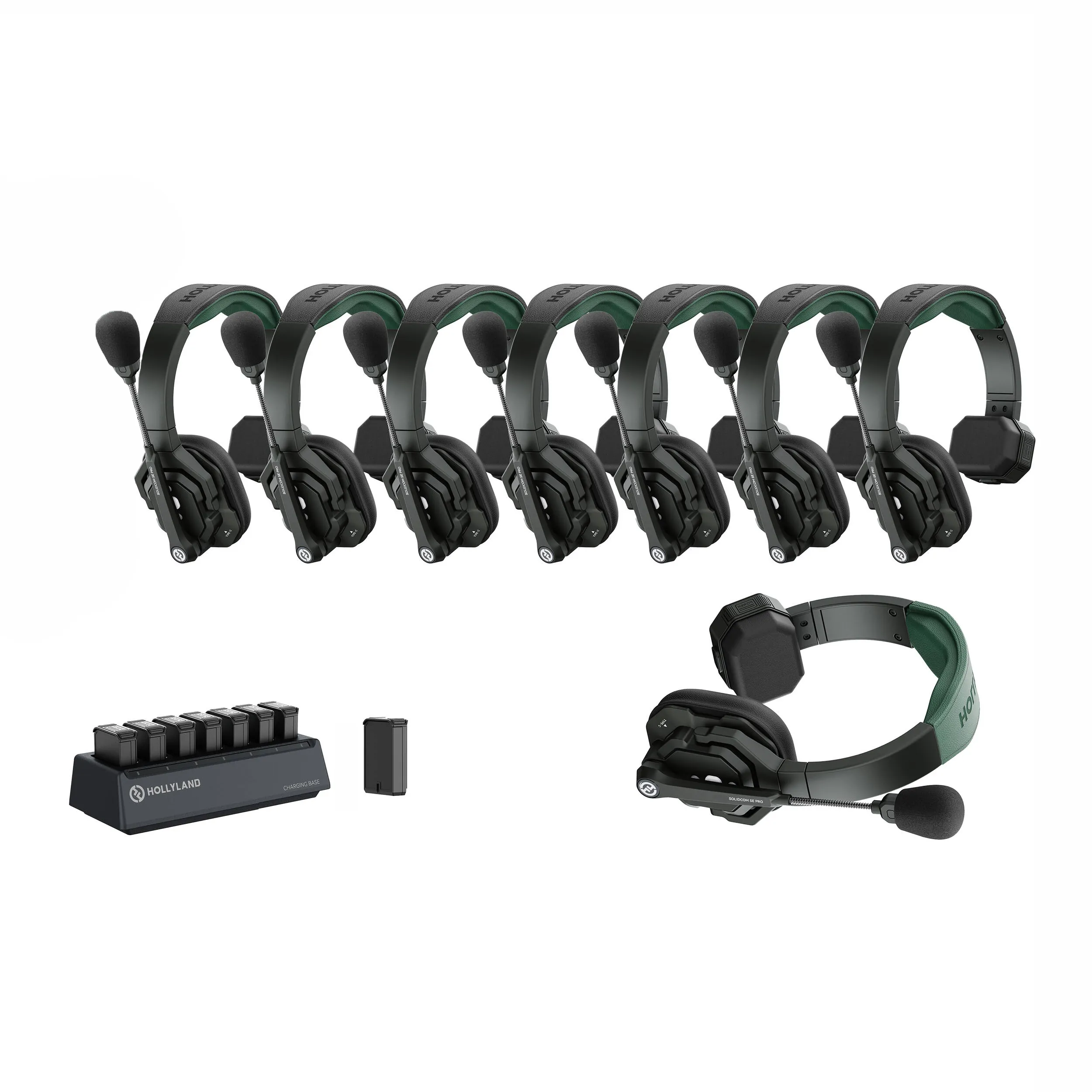 Hollyland Solidcom SE Pro 8S 8-Person Full-Duplex Single-Ear Headset Intercom System (1.9 GHz)
