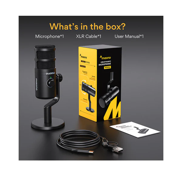 Maono PD100U Dynamic USB Microphone Gaming Desktop Stand - الصورة 4
