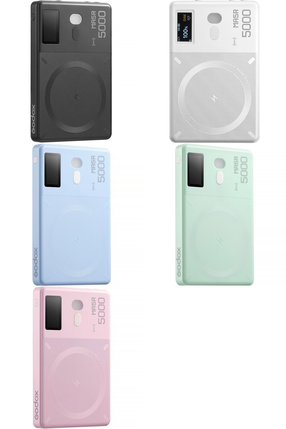 Godox MA5R RGB LED Light and Power Bank