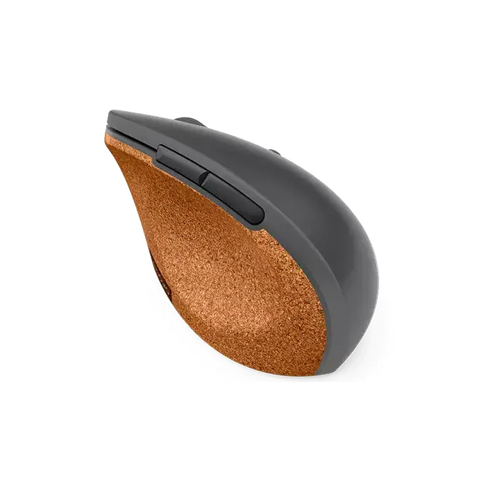 Lenovo Go Wireless Vertical Mouse - Storm grey with natural cork - Image 7