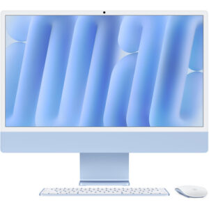 Apple iMac 24-inch (M4 Chip) 10-Core CPU and GPU 16GB Unified Memory 512GB SSD - Blue