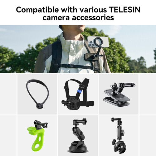 TELESIN Magnetic Plate for 3-Claw Mount for Smartphones - الصورة 6