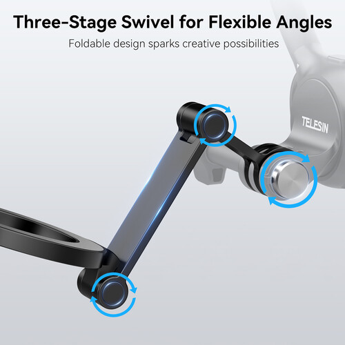 TELESIN Magnetic Plate for 3-Claw Mount for Smartphones - الصورة 5