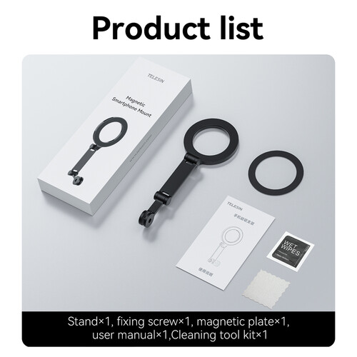 TELESIN Magnetic Plate for 3-Claw Mount for Smartphones - الصورة 9