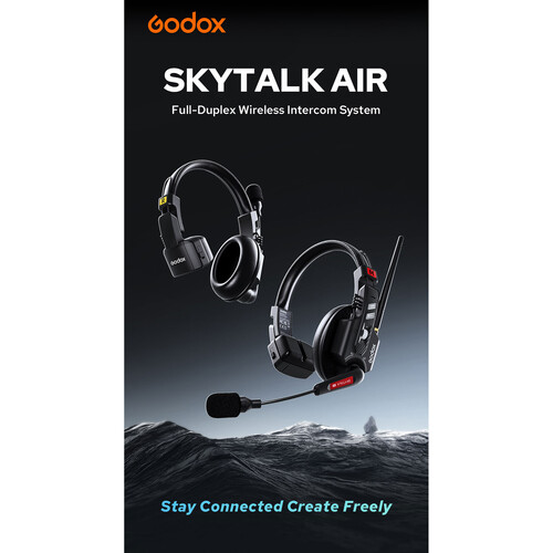 Godox SkyTalk Air 5S 5-Person Full-Duplex Wireless Intercom Headset System - 2.4 GHz - الصورة 11