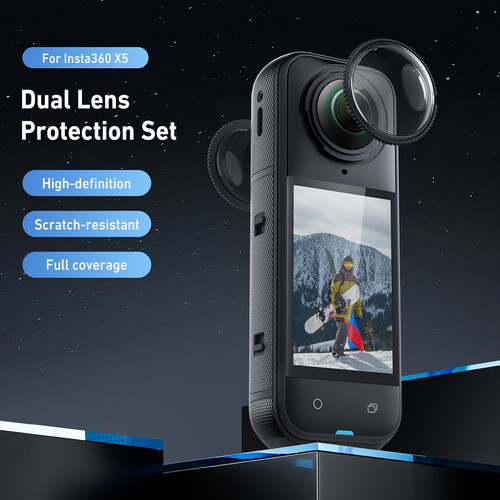 TELESIN Dual-Lens Protection Set for Insta360 X5 - الصورة 13