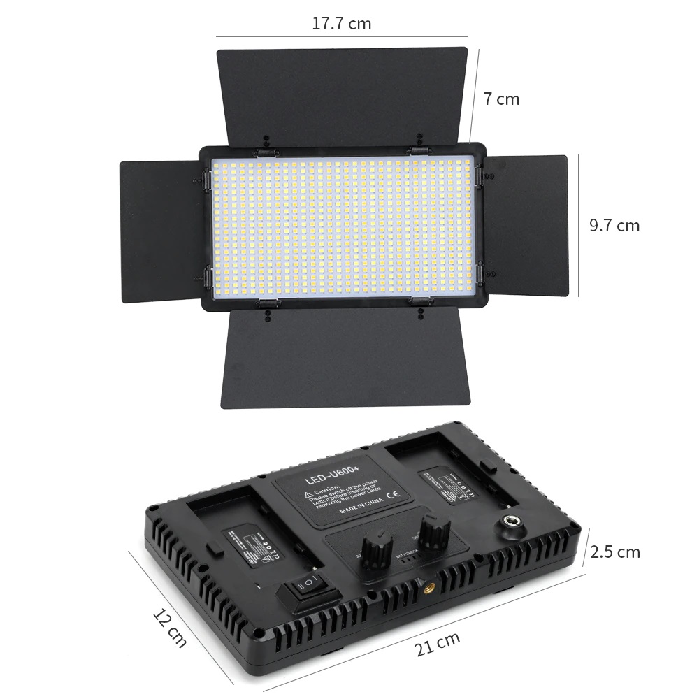 Generic E600 RGB LED Flat Panel Light - الصورة 2
