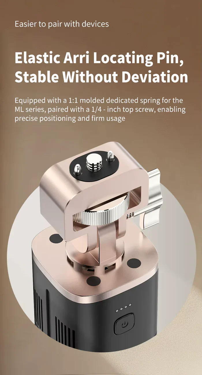 MAMEN 140W Battery Power Indicator Photography Fill Light Grip Handle - الصورة 4