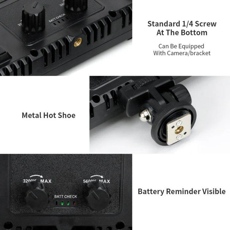 Generic E600 RGB LED Flat Panel Light - الصورة 3