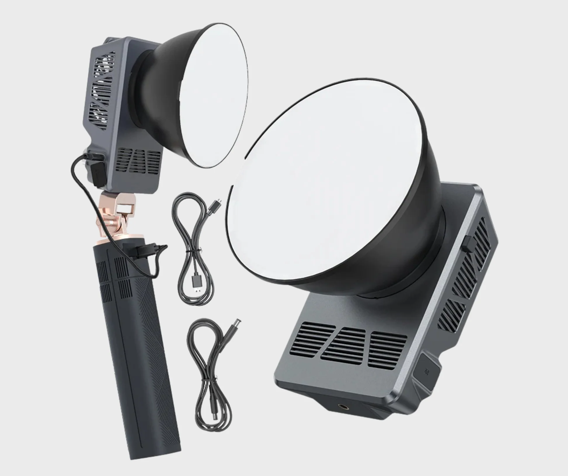 Mamen 100W RGB LED COB Professional LED Video Light with 140W Power Supply Handle