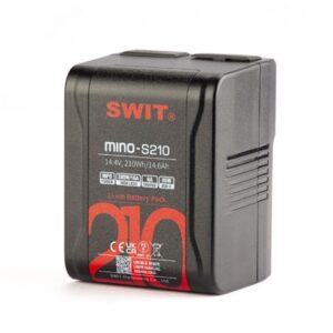 SWIT MINO-S210 Pocket V-Mount Battery - 210Wh High-Load Compact Power for Cine Cameras