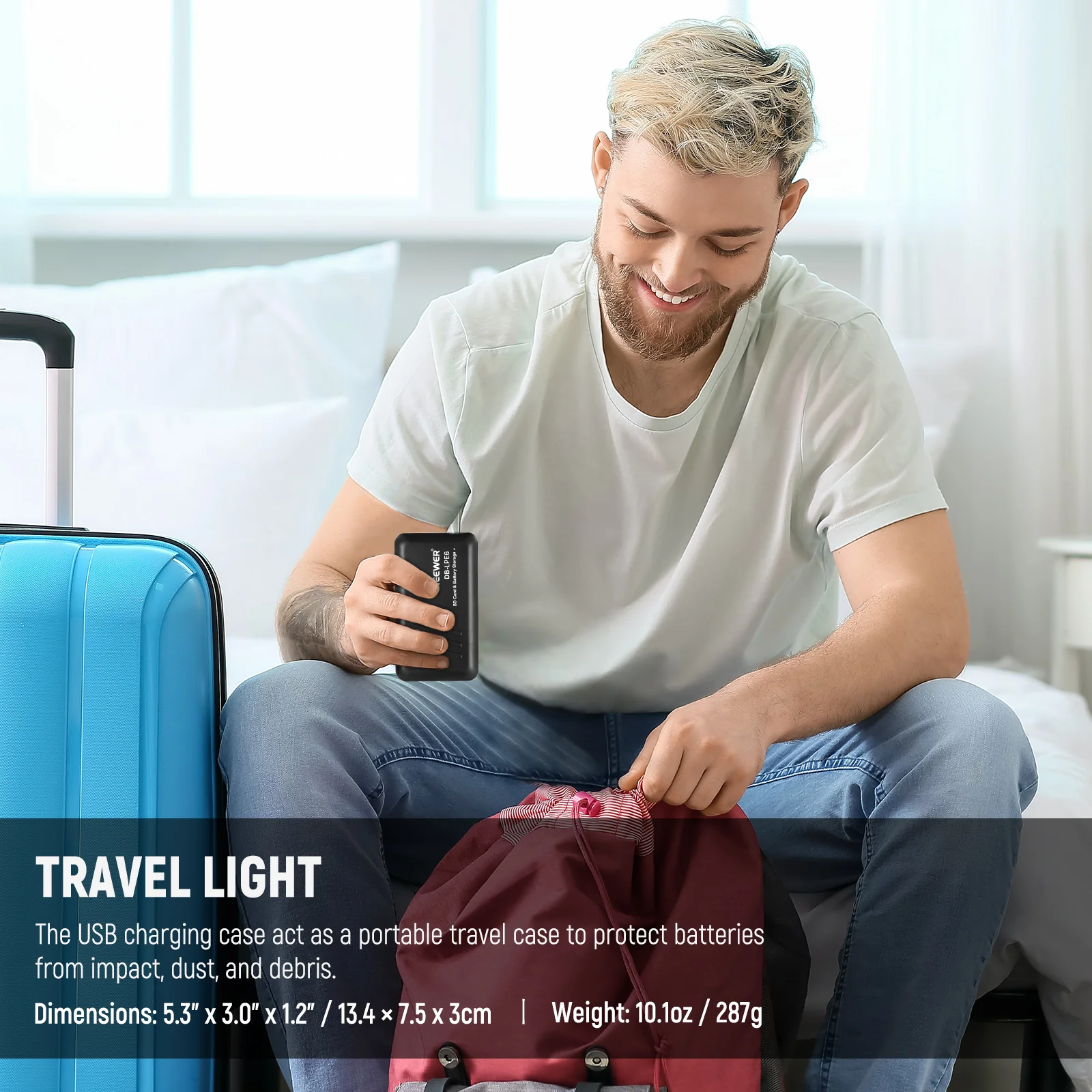 NEEWER Replacement Battery and Charger Set for Canon LP-E6-LP-E6N - Image 7