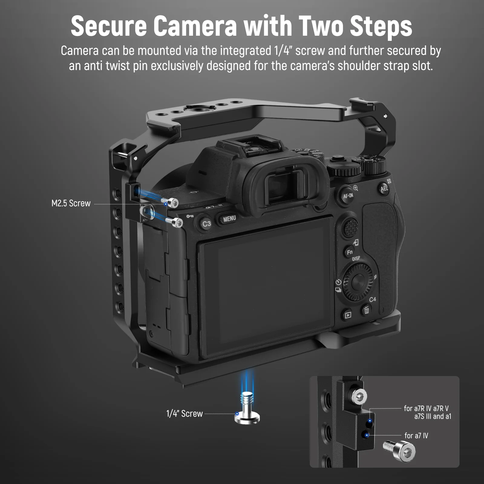 NEEWER CA004 Camera Cage For Sony - Image 8