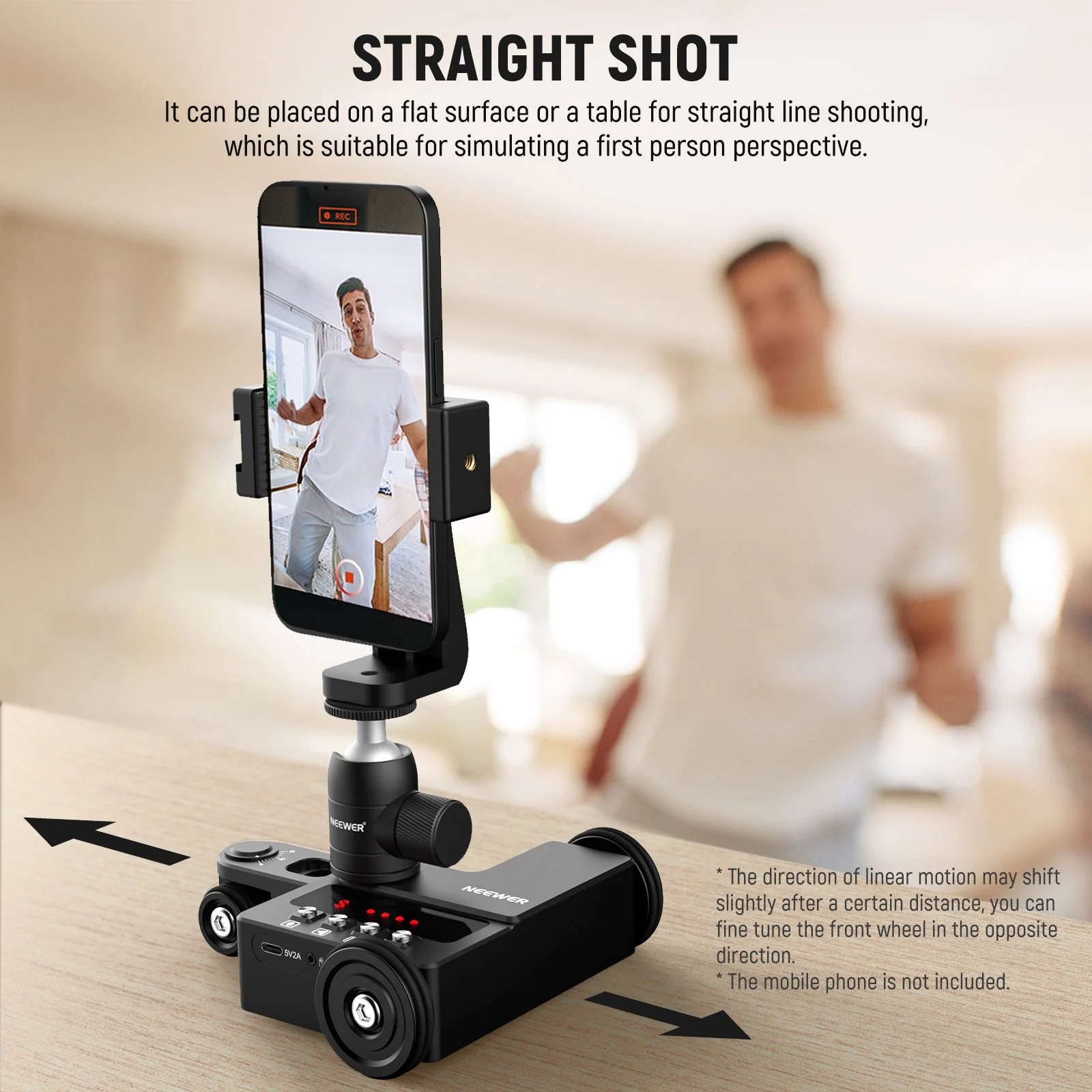 NEEWER DL200 Motorized Camera Dolly with App Control - Image 9