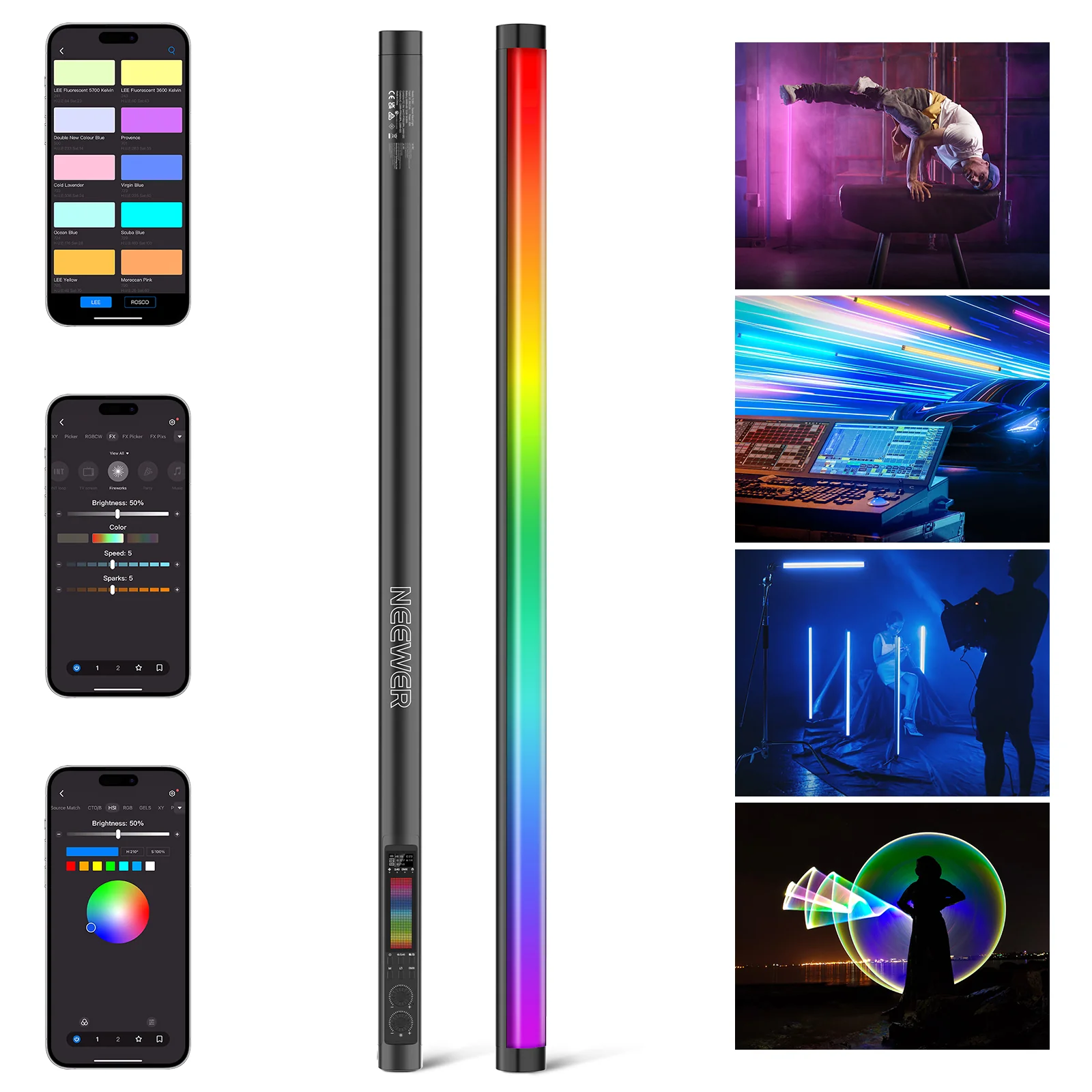 Neewer TL90C RGB LED Tube Light