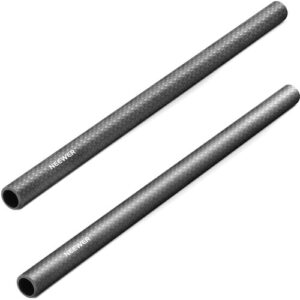 NEEWER 2 Pack 15mm Extension Rods Carbon Fiber 30cm