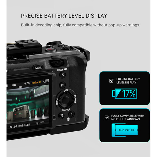 Tilta NP-FZ100 USB-C Battery (2400mAh) - الصورة 10