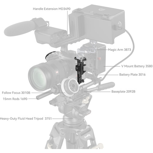 SmallRig 4183B Camera Cage for Sony FX30 and FX3 - Image 7