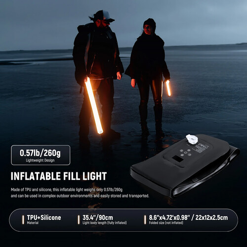 NEEWER BASICS GC21B 21W Bi-Color Magnetic Handheld Fill Light Stick - Image 5