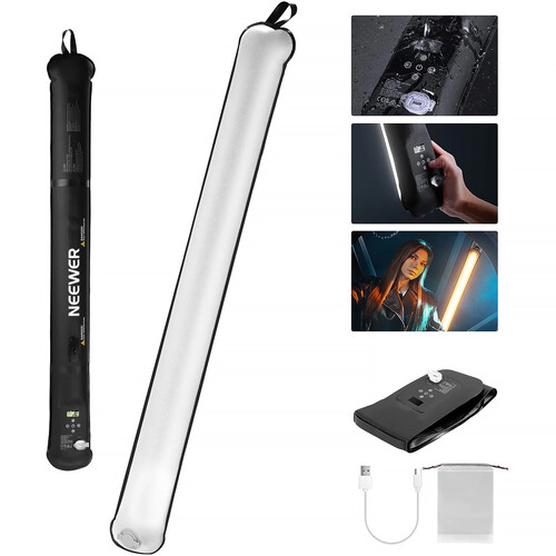 NEEWER BASICS GC21B 21W Bi-Color Magnetic Handheld Fill Light Stick
