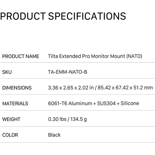 Tilta Extended Pro Monitor Mount - الصورة 17
