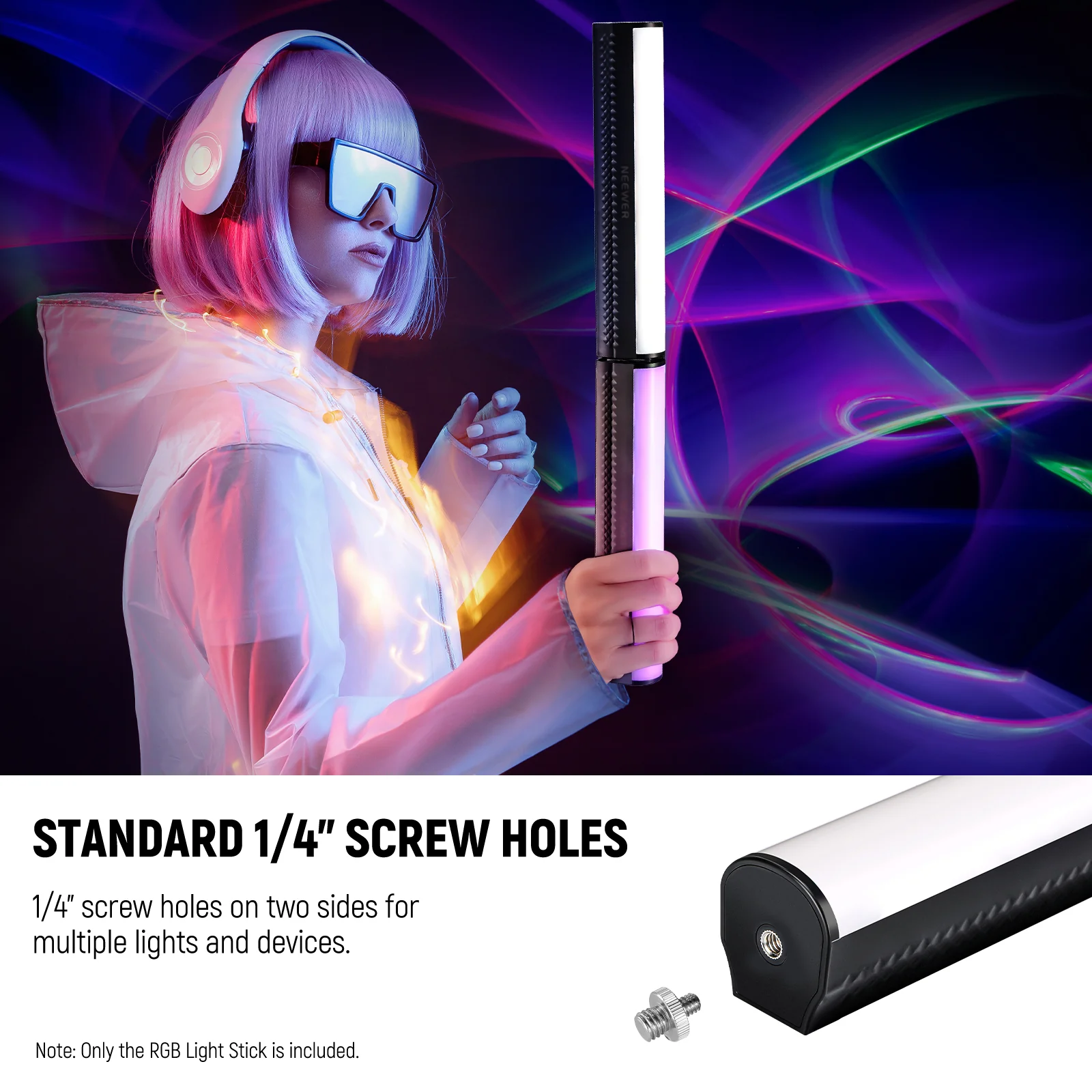 Neewer TL21C RGB Magnetic Light Wand - Image 7