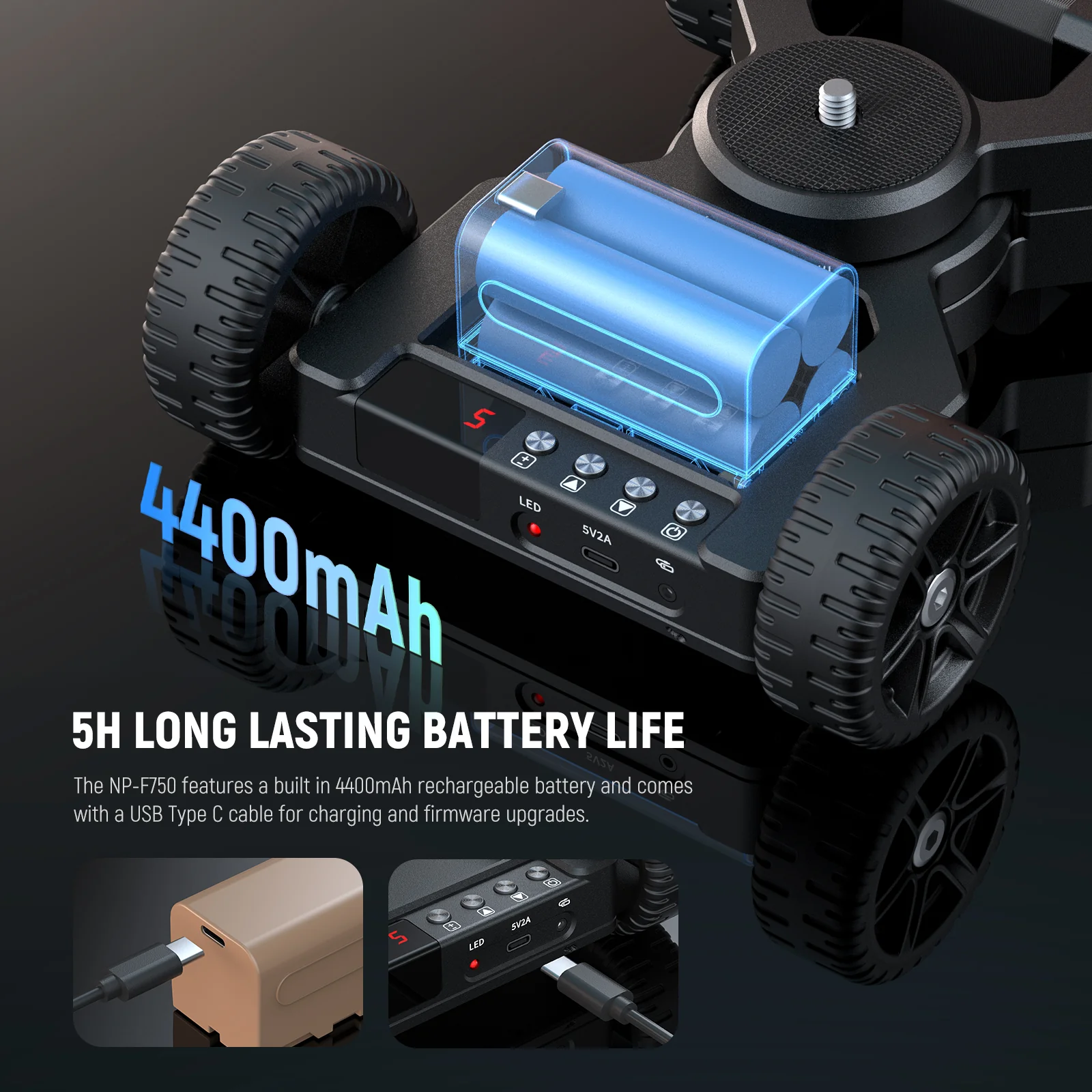 NEEWER DL400 Upgraded Motorized Camera Slider Dolly with App Control - Image 7