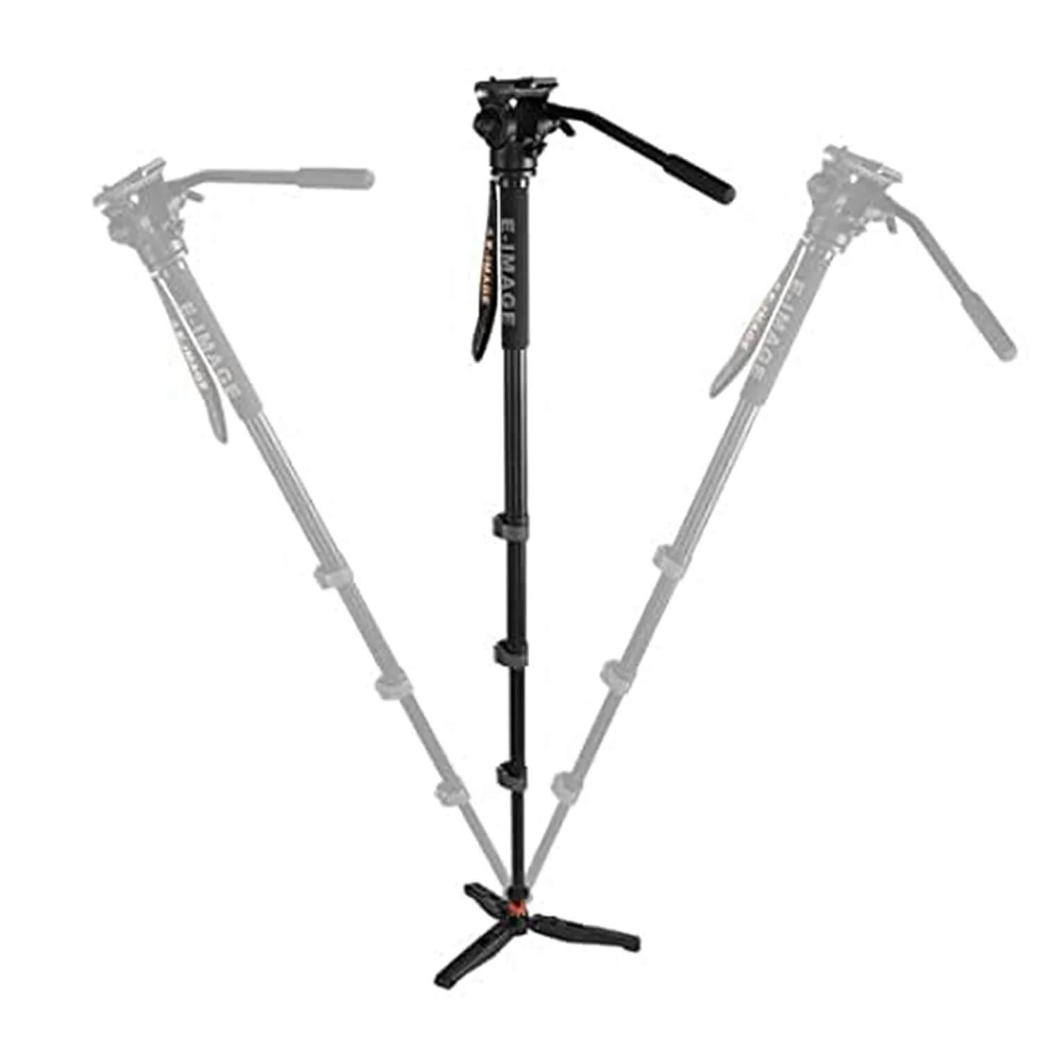 E-Image MA600 4 Stage Aluminum Monopod With 610FH Fluid Head - Image 2