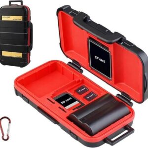 LENSGO D850 Battery Storage Box for Camera and Memory Cards