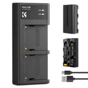 K&F Concept 2-Pack NP-F550 Battery and Charger Set