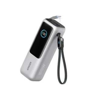 Anker Zolo A1695H11 Power Bank Built-in and Retractable Cable 25000mAh – 165W - Silver