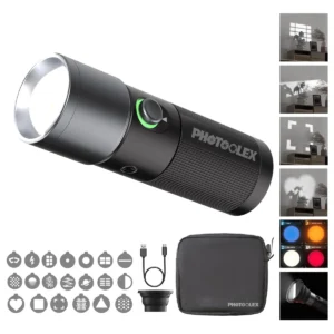 PHOTOOLEX Magnetic Gobos 4 Colors Photography Spotlight