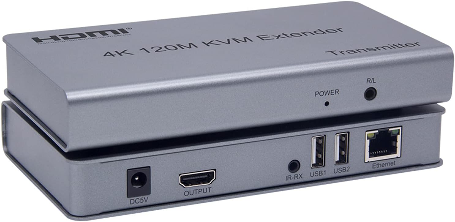 HDMI and USB Extender By Lan KVM 4K - 120m