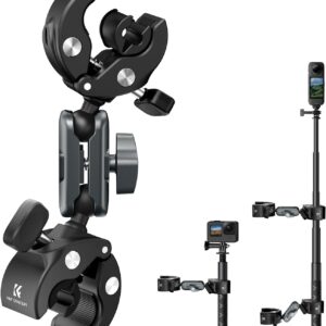 K&F Concept Dual Super Clamp 360 Ball Head Handlebar Mount