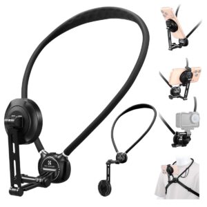 K&F Concept 2-in-1 Magnetic and Clip-on Neck Phone Holder Hands-Free POV