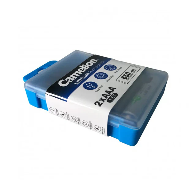 Camelion Lithum Rechargeable AA UB-AA2200-PBH2 2PC Box - الصورة 3