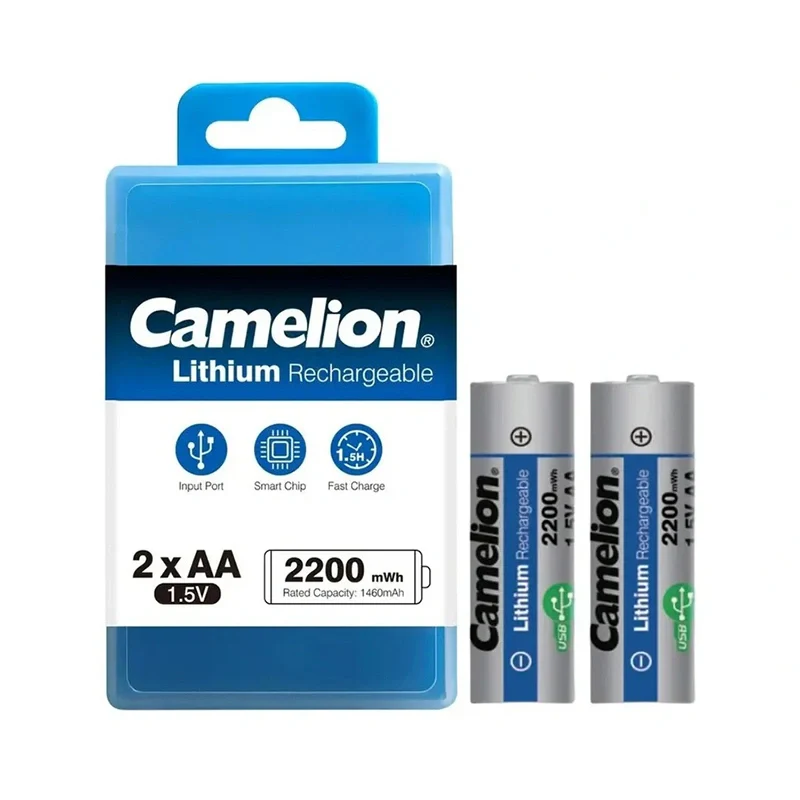 Camelion Lithum Rechargeable AA UB-AA2200-PBH2 2PC Box