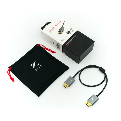 ZILR Hyper-Thin High-Speed HDMI Secure Cable with Ethernet - 45cm - Image 3