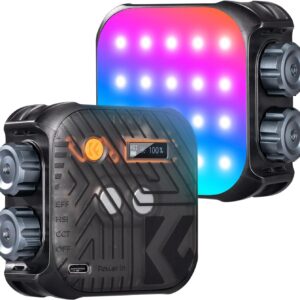 K&F Concept RGB Video Light 2000mAh Rechargeable - Black