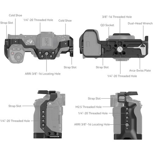 SmallRig Full Camera Cage for FUJIFILM X-S20 - الصورة 4