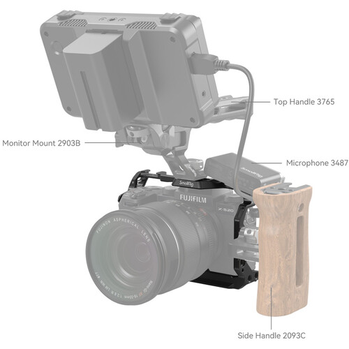 SmallRig Full Camera Cage for FUJIFILM X-S20 - الصورة 5
