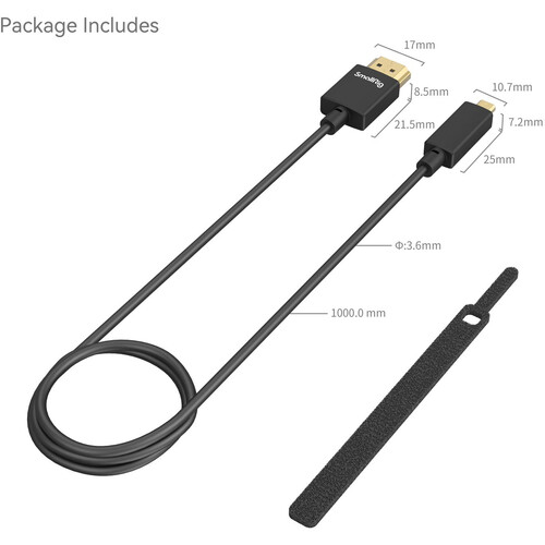 SmallRig Micro-HDMI to HDMI Cable - 100cm - Image 6